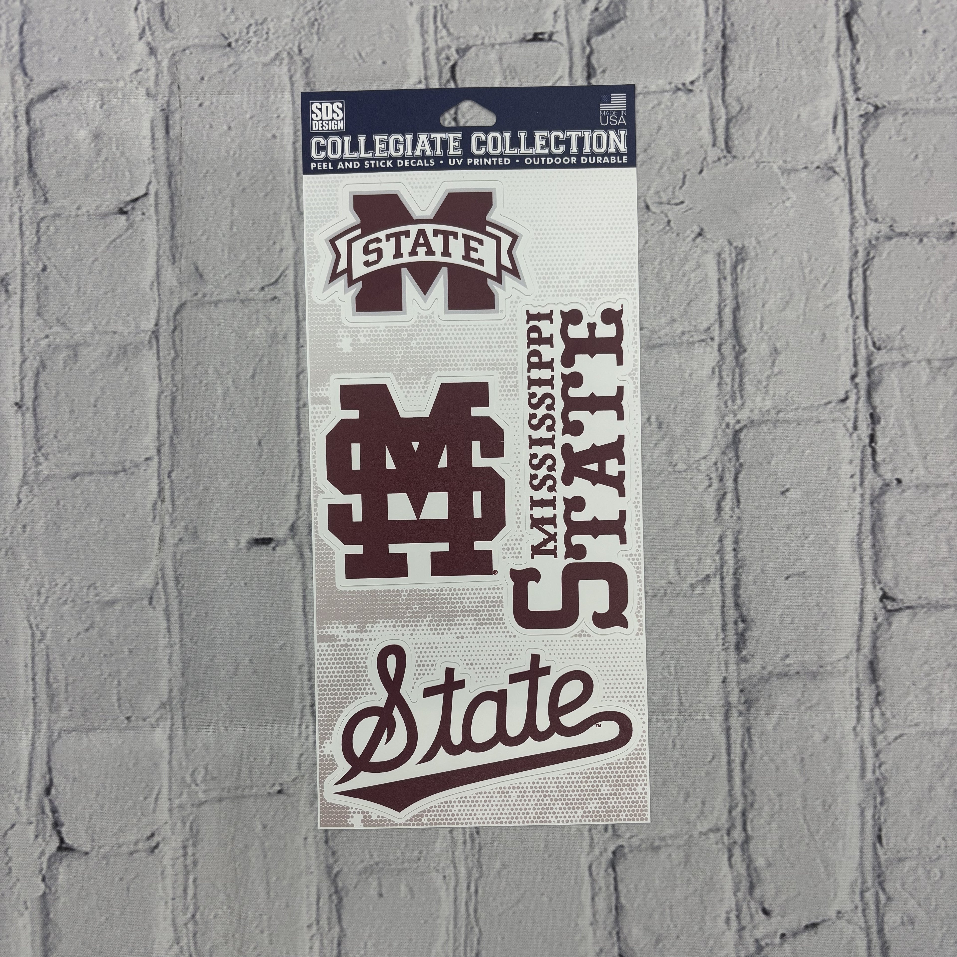 SDS Design Associates Auto Decal Sheet M-State M-Over-S 85 Logo State W Tail