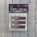 Sds Design Associates Auto Decal 3.5" Bulldogs Bbl Txt X3 Vinylon