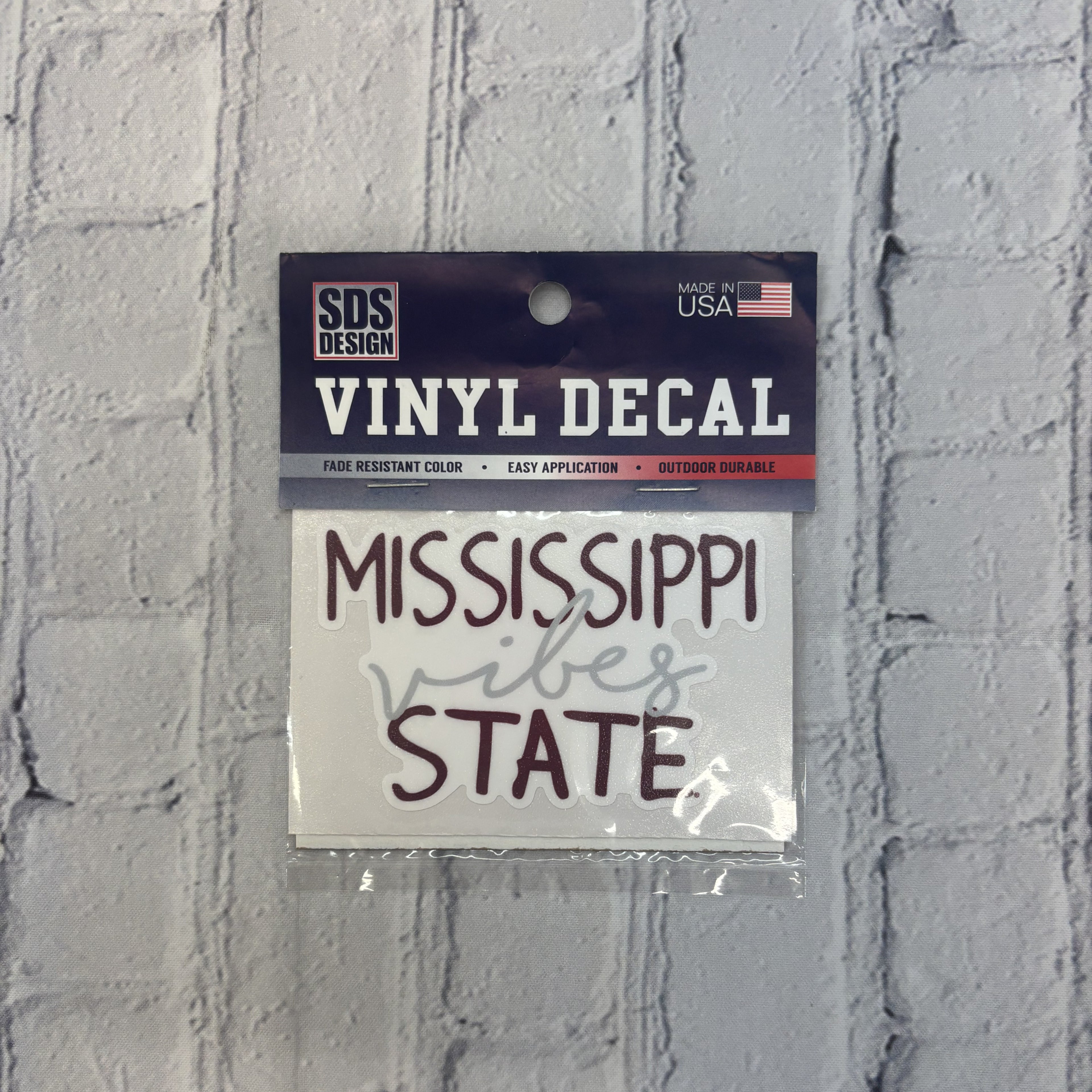 Sds Design Associates Auto Decal 3.5" M Vibes St Stkd Vinylon