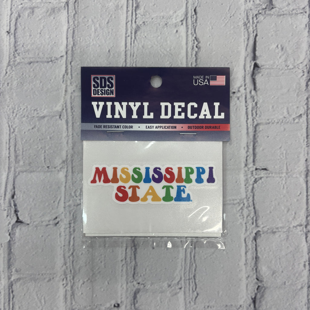 Sds Design Associates Auto Decal 3.5" Mississippi State Stkd Vinylon
