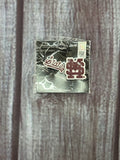 Jardine Assoc Shoe Charm Rubber Clog 2Pk State W Tail M-Over-S Maroon
