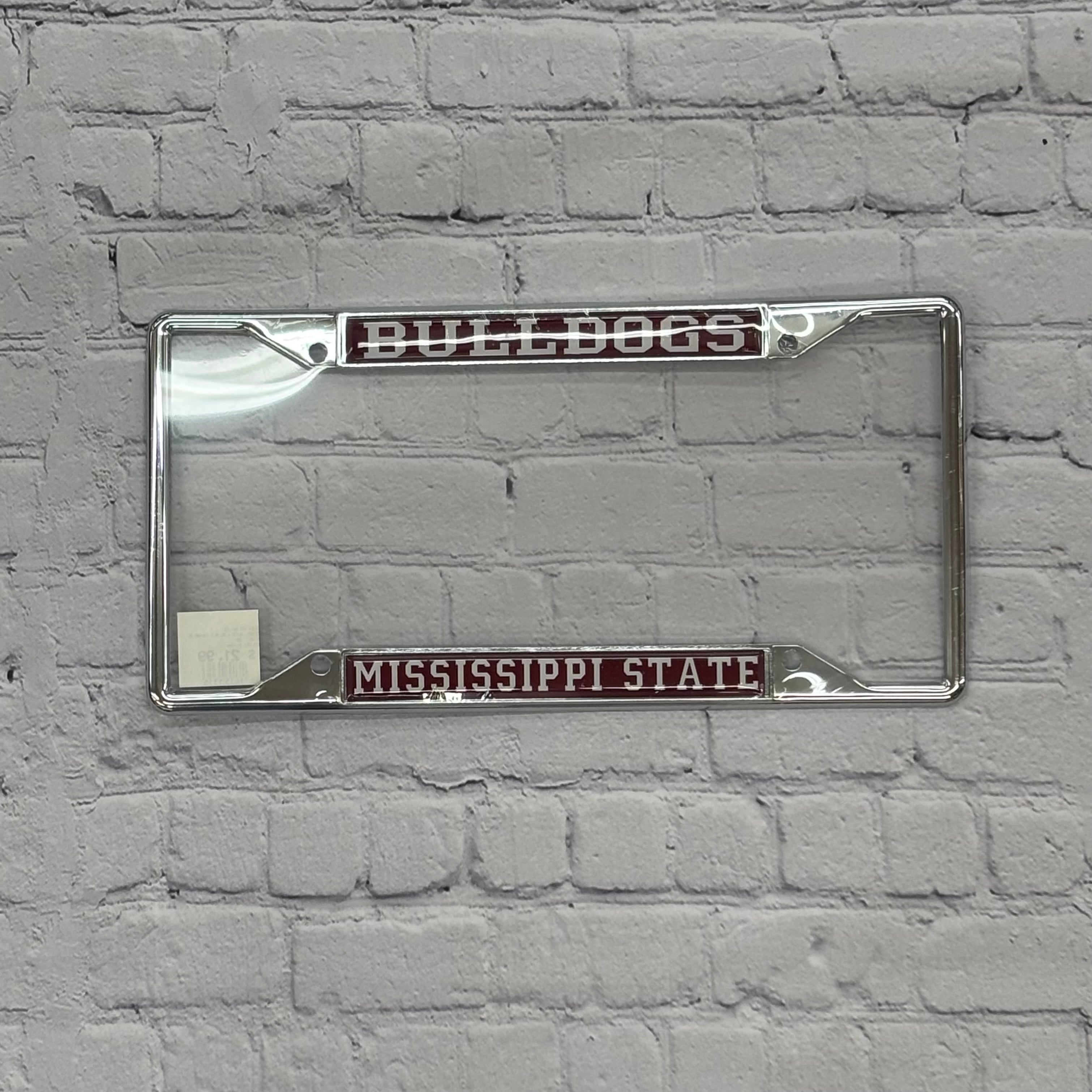 Jardine Assoc Auto License Plate Frame Bulldogs Over M-State