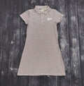 Youth Girls Dress Polo Striped Script State