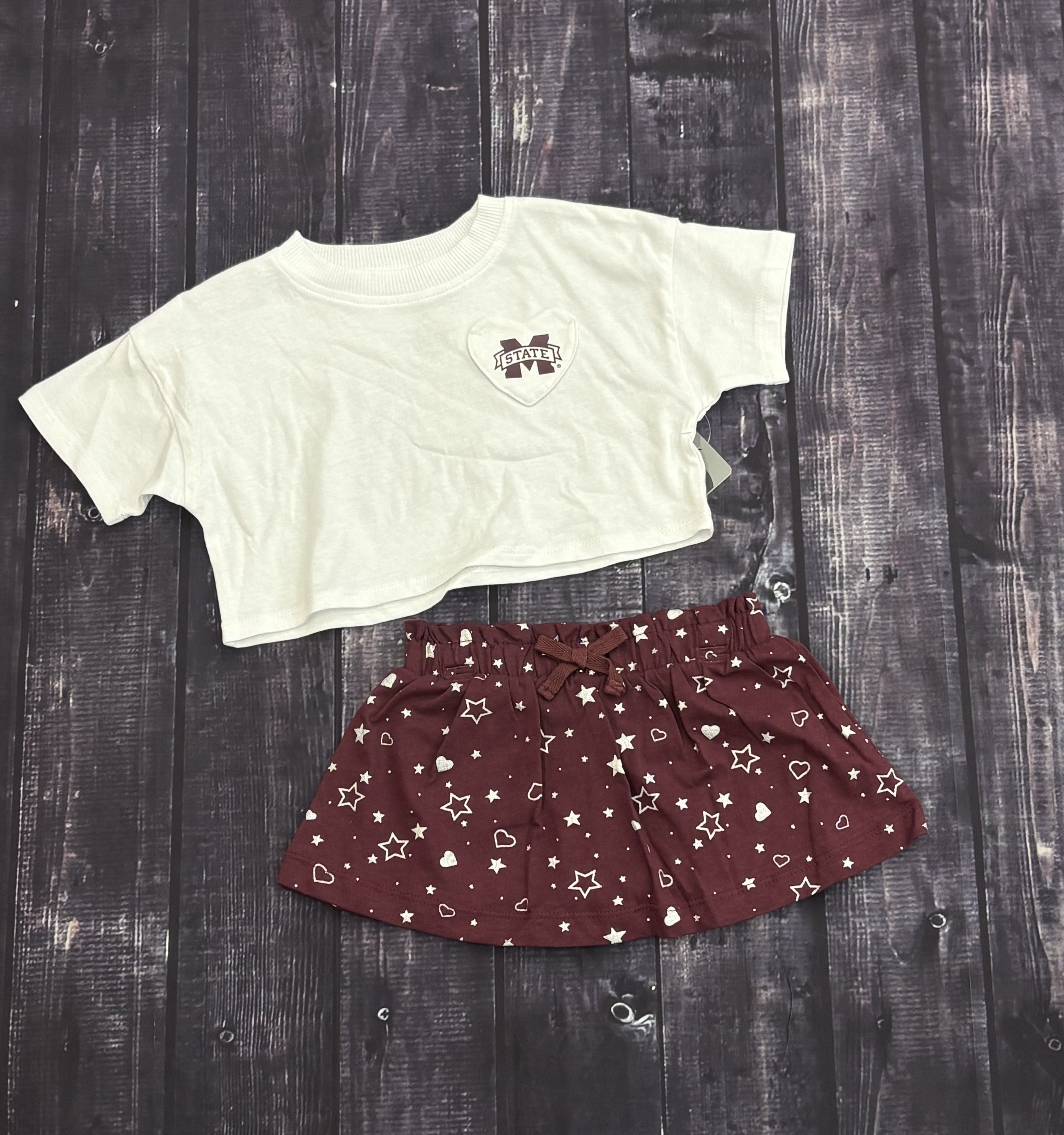 Toddler Girls 2 Piece Star League T-Shirt & Skort