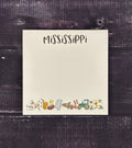 Square Notepad Mississippi