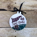 Magnolia Lane Christmas Ornament Pennant MSU Hail State M-State Football