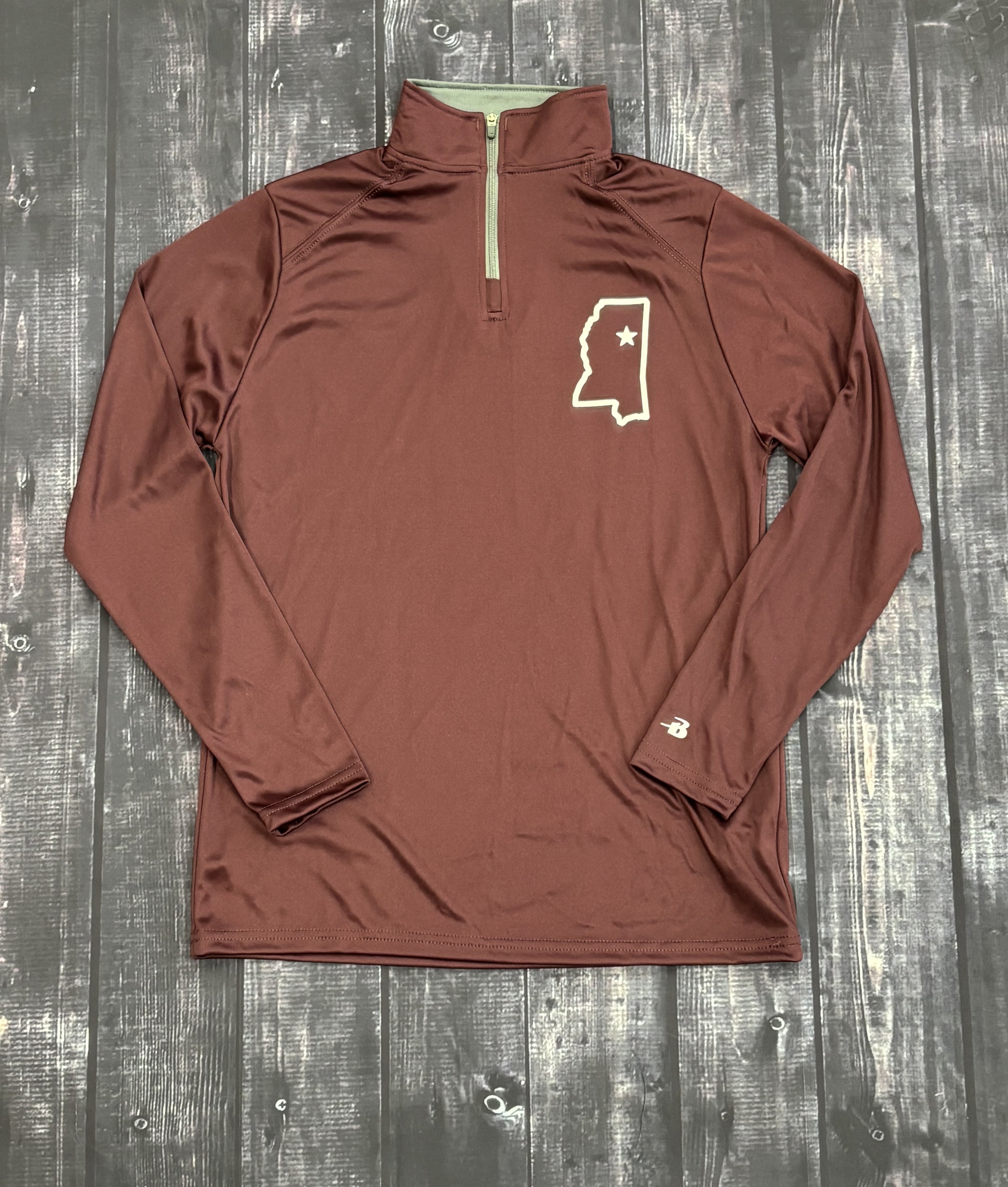 Youth Pullover Quarter Zip B-Core MS Shape