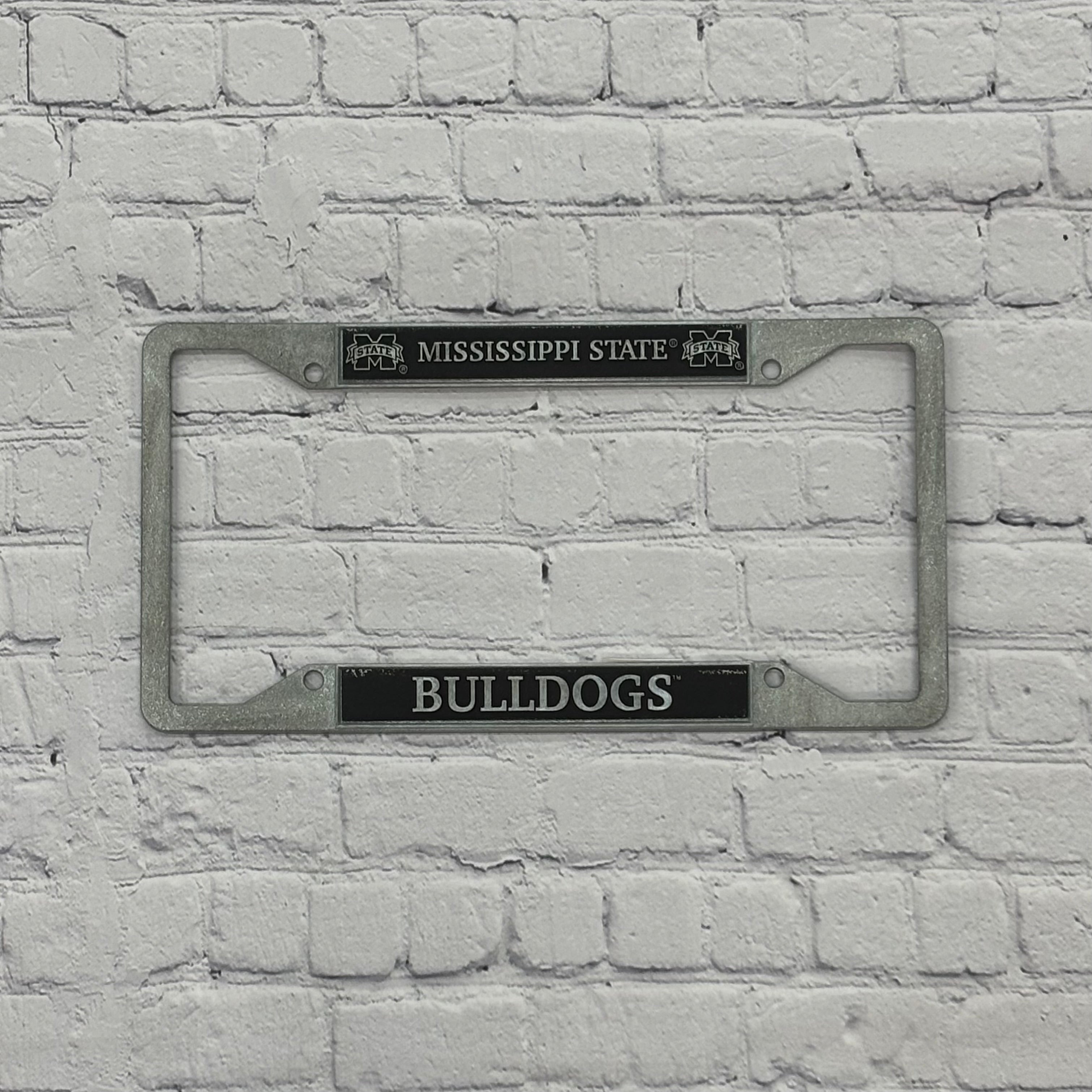 Auto License Plate Frame Mississippi State Over Bulldogs