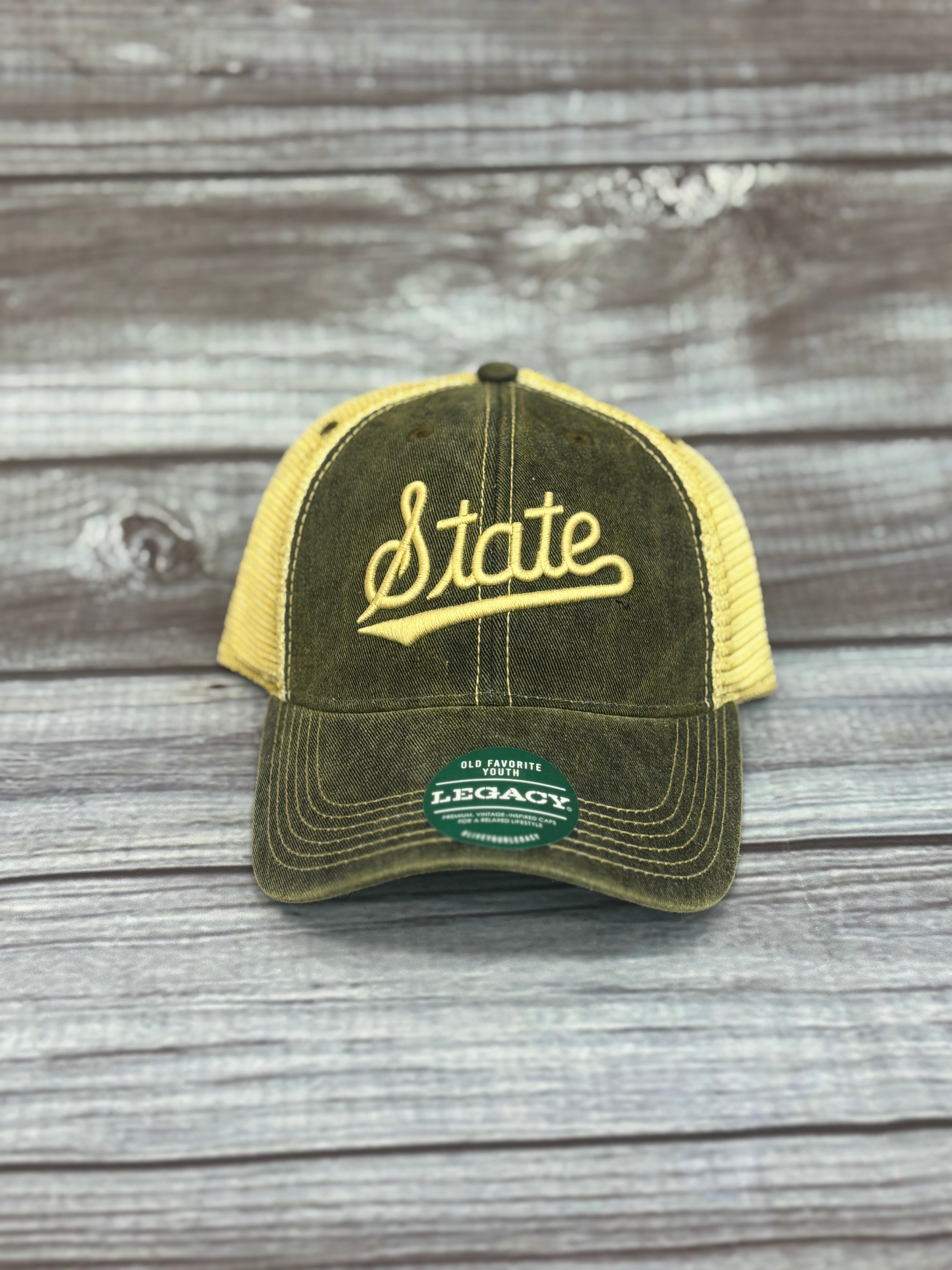 L2 Brands Youth Cap Trucker Script State