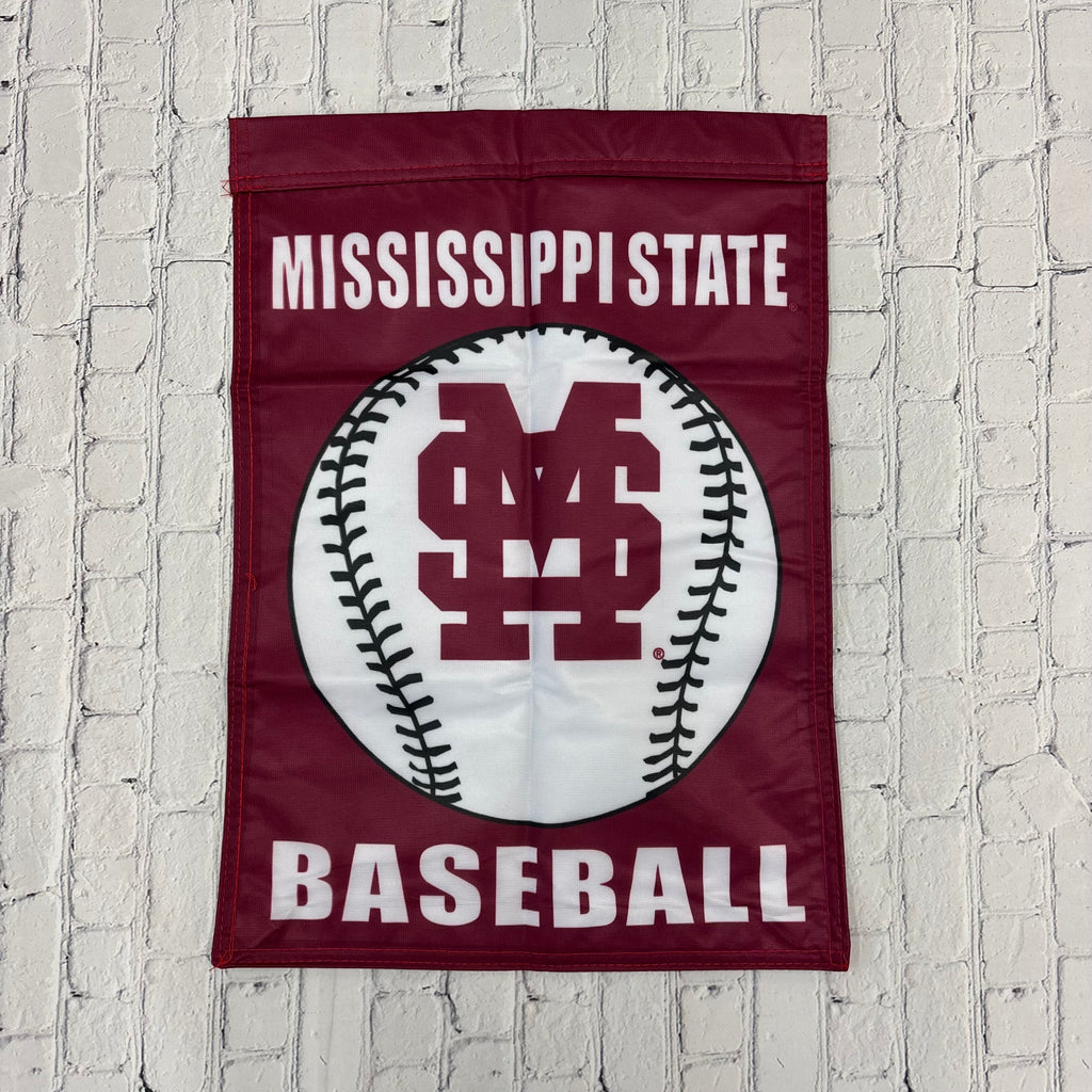 Sewing Concepts Inc Flag Grdn Mississippi State Baseball M-Over-S Baseball