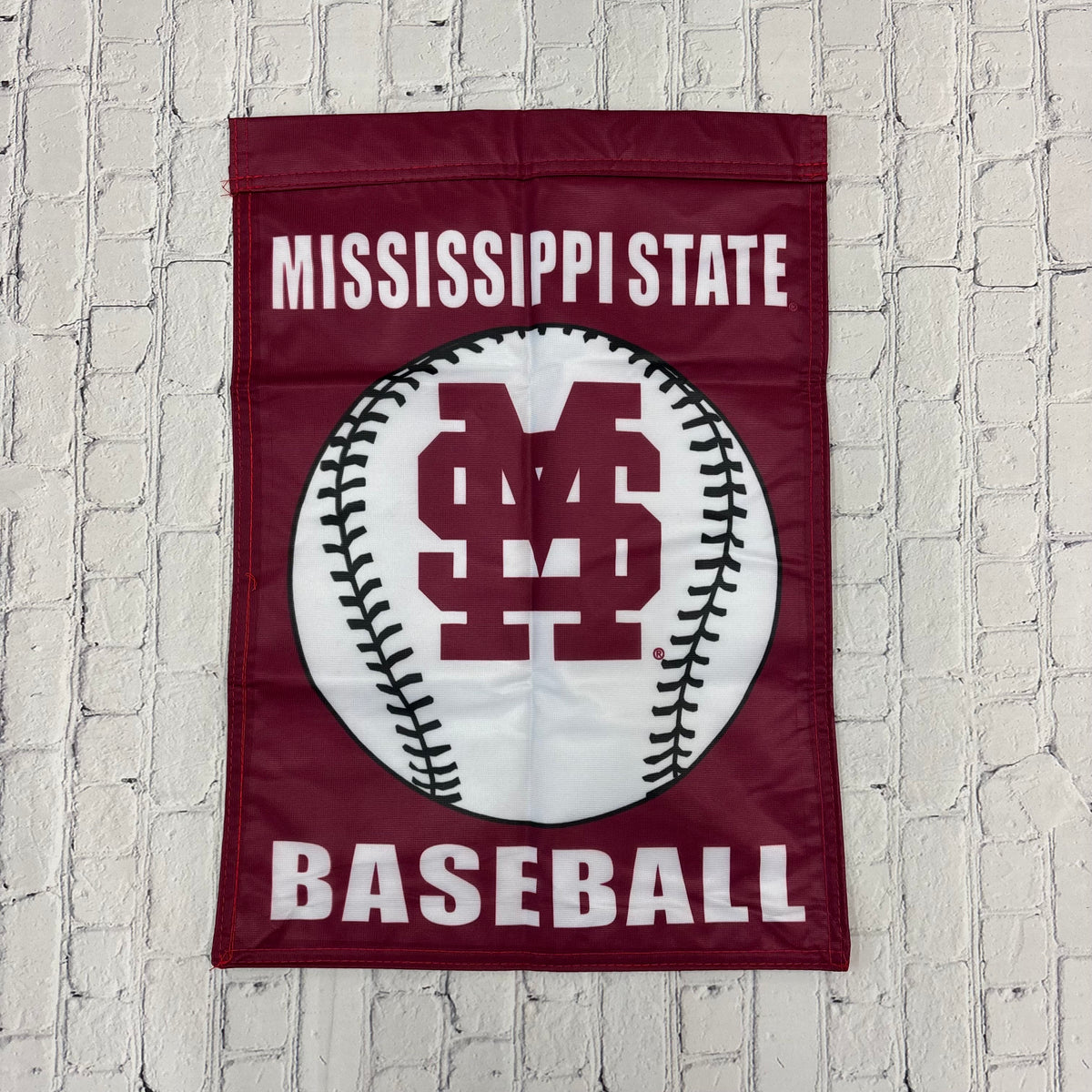 Sewing Concepts Inc Flag Grdn Mississippi State Baseball M-Over-S Baseball