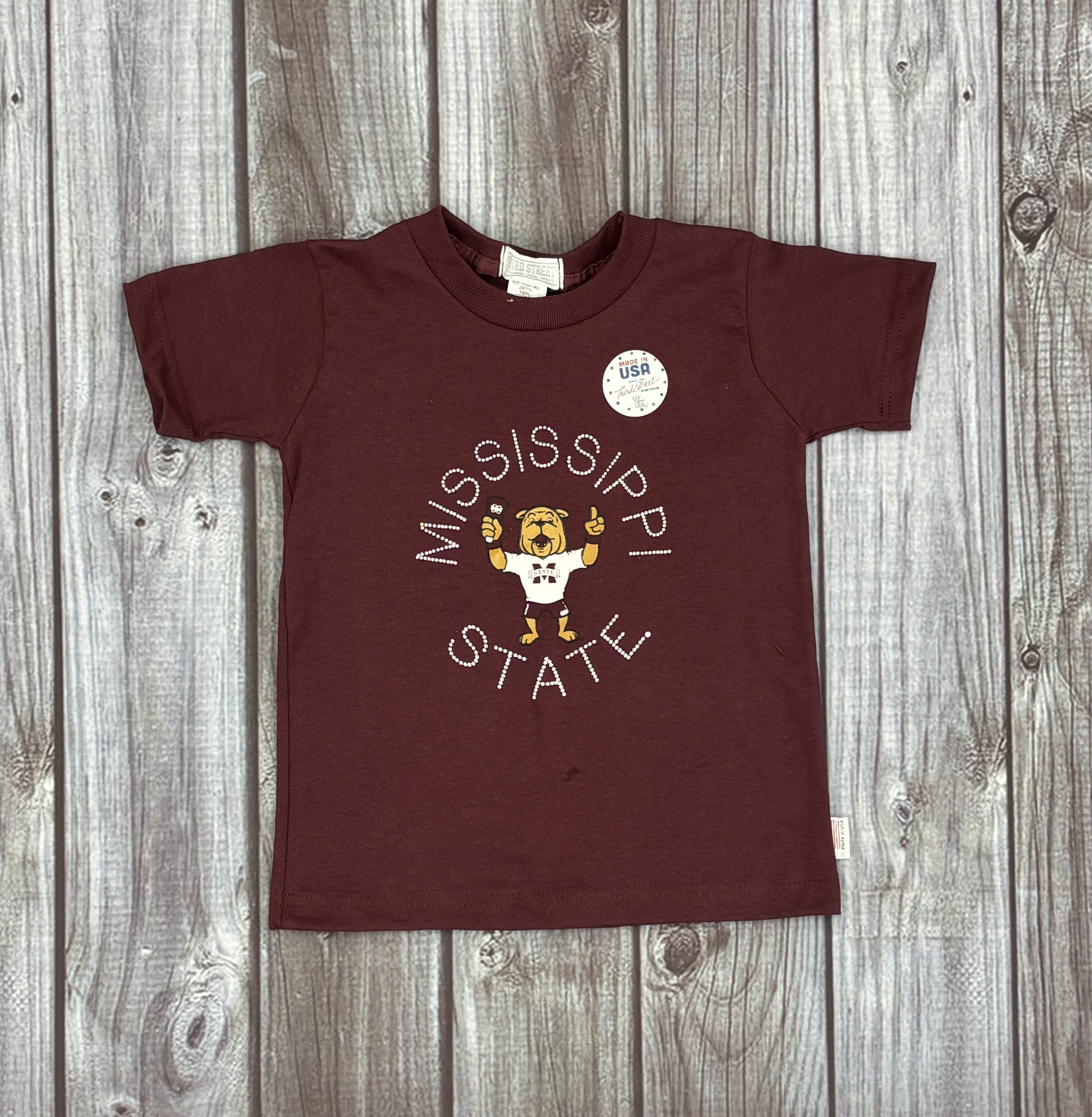 Youth T-Shirt Short Sleeve Bully Mississippi State Stars