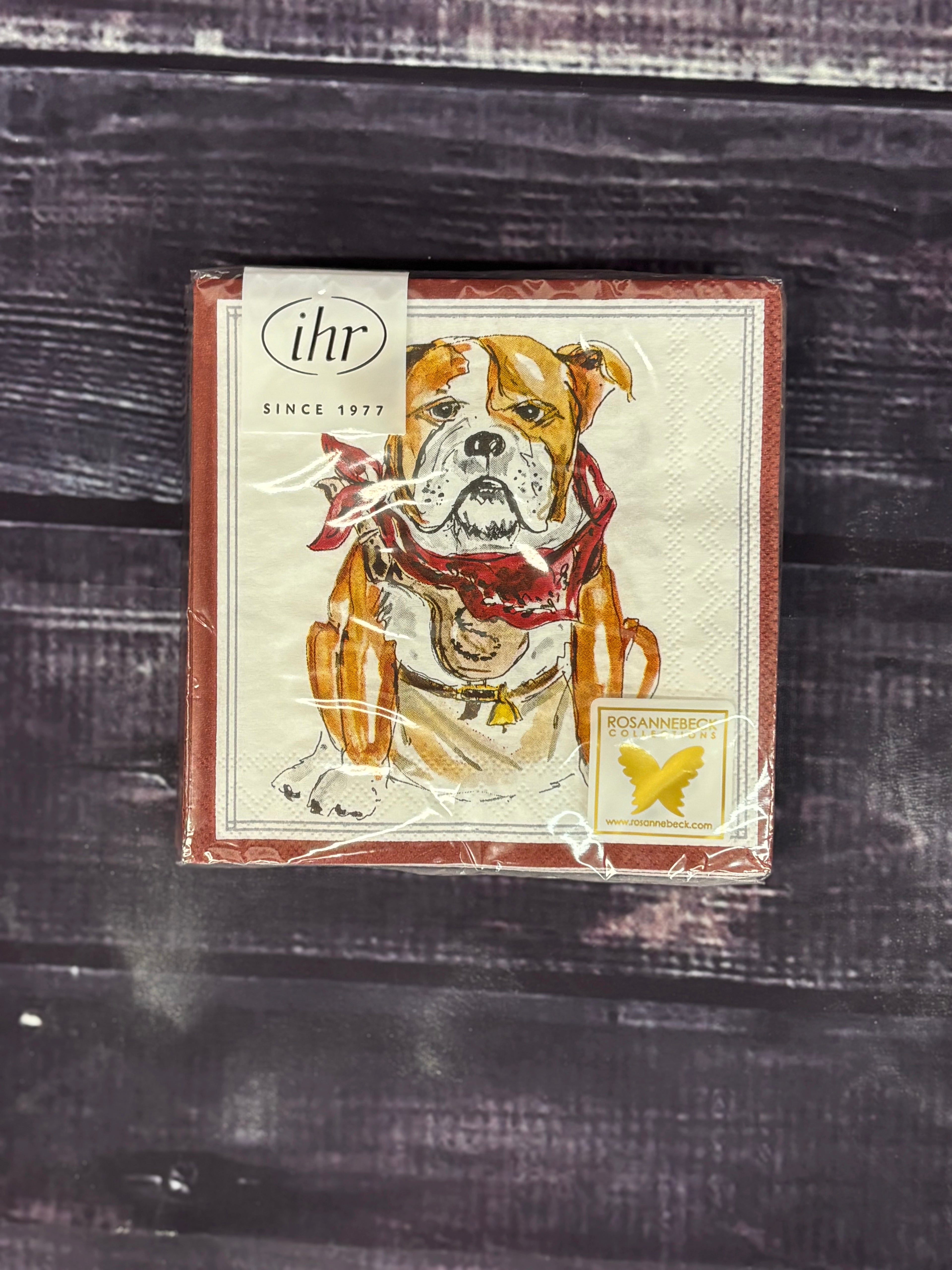 Boston International Tailgate Napkins Bev 20Pk Its A Strakville Thing Realistic Bulldog
