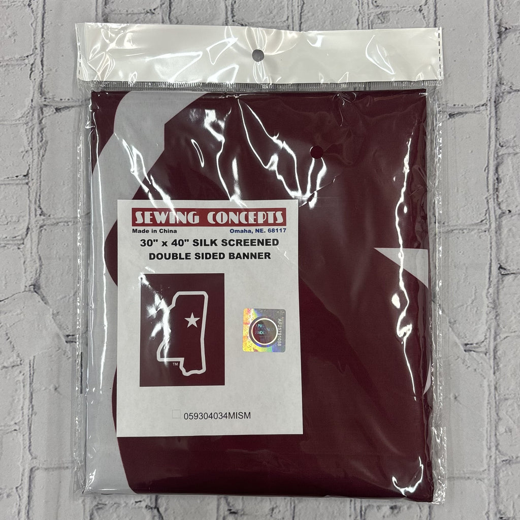 Sewing Concepts Inc Flag Banner Dbl Side MS Shape W Star