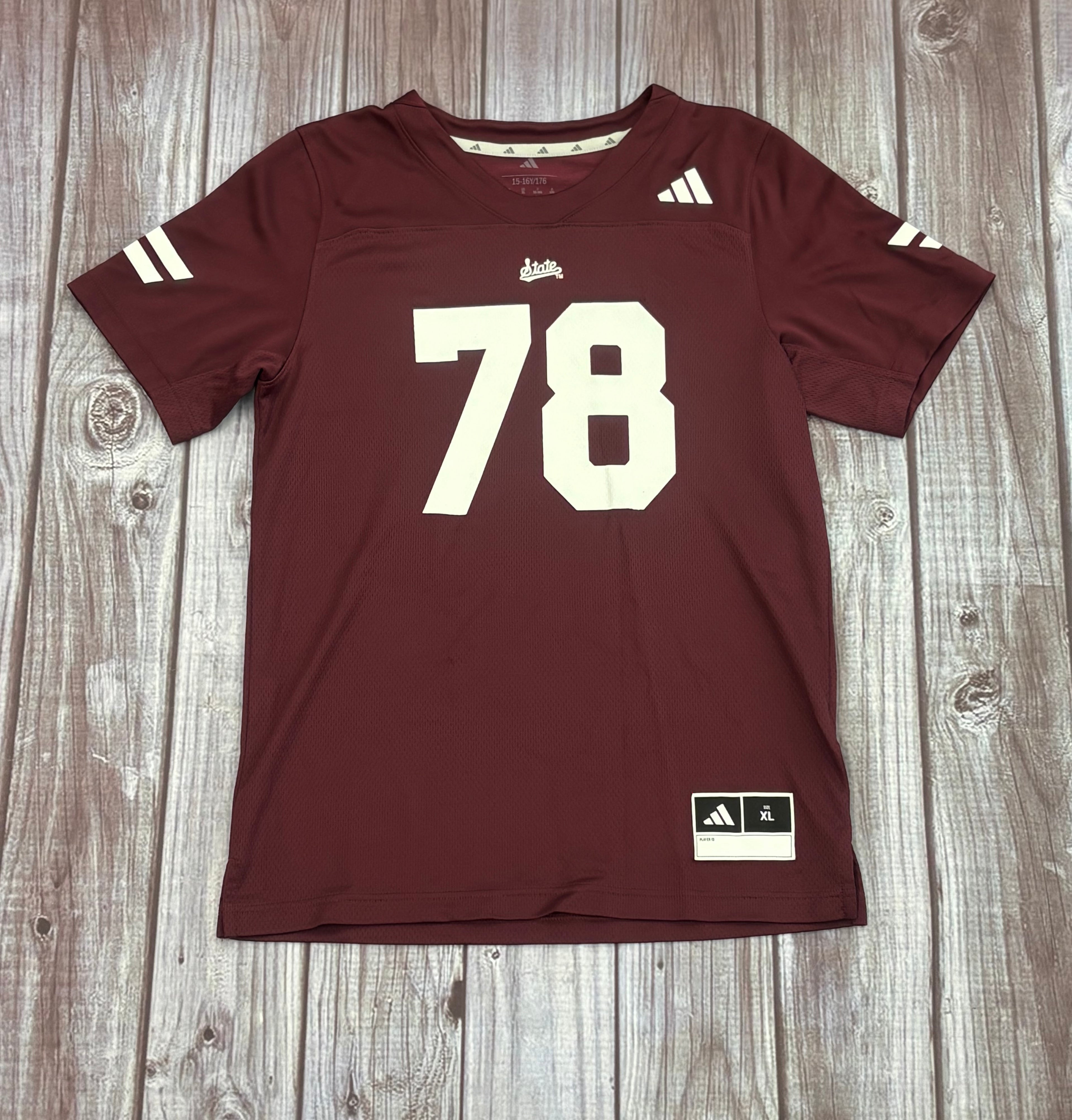 Adidas Youth Jersey Football Script State