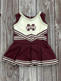 Baby Girls 2 Piece Cheer Suit Silver Glitter Trim M-State
