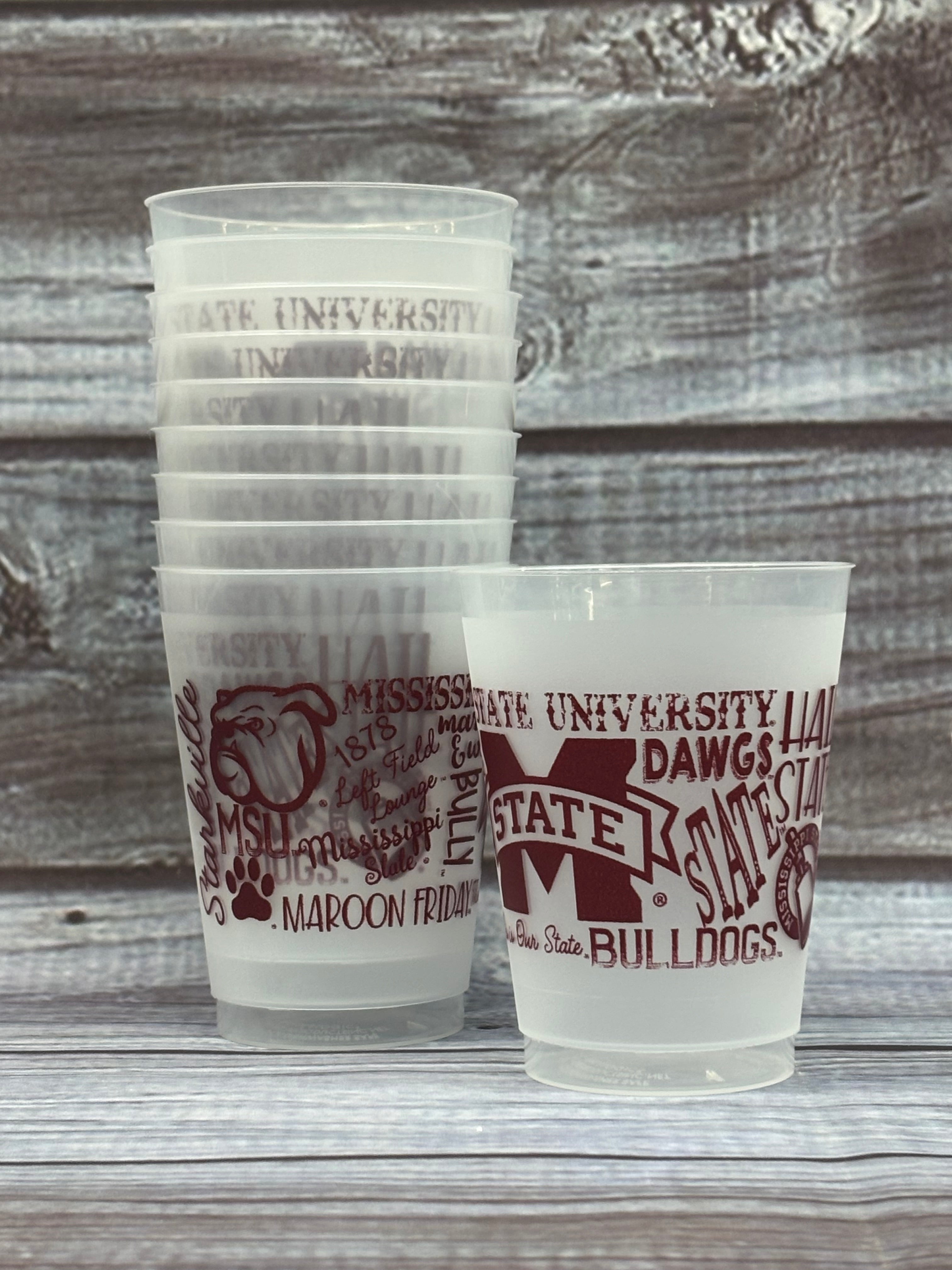 Sassy Cups Tailgate Cups Clr 10Pk Various Logos Traditions Wrap