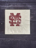 Sassy Cups Tailgate Napkins Bev 20Pk M-Over-S Mrn