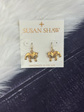 Susan Shaw Jewelry Earrings Wire Standing Bulldog