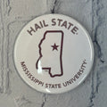 Good Vibez Collegiate Button Hail State MS Shate W Star Missstate Univ