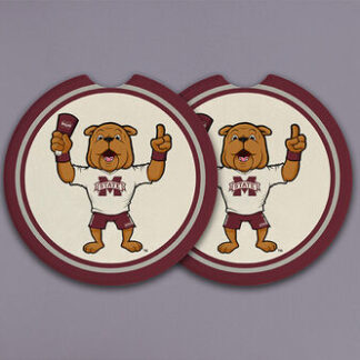 Magnolia Lane Magnolia Lane Car Coaster 2 Piece Set #1 Bully With Cowbell