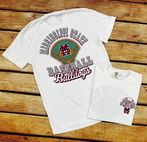 T-Shirt Short Sleeve Comfort Colors Baseball Field M-State