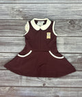 Baby Dress Bulldog Applique Fare Skirt
