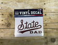 Sds Design Associates Auto Decal 6" State W Tail Over Dad