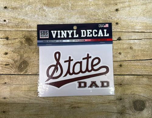 Sds Design Associates Auto Decal 6" State W Tail Over Dad