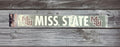Sds Design Associates Auto Decal Rect MSU Interlocked Maroon Missstate White MSU Interlocked