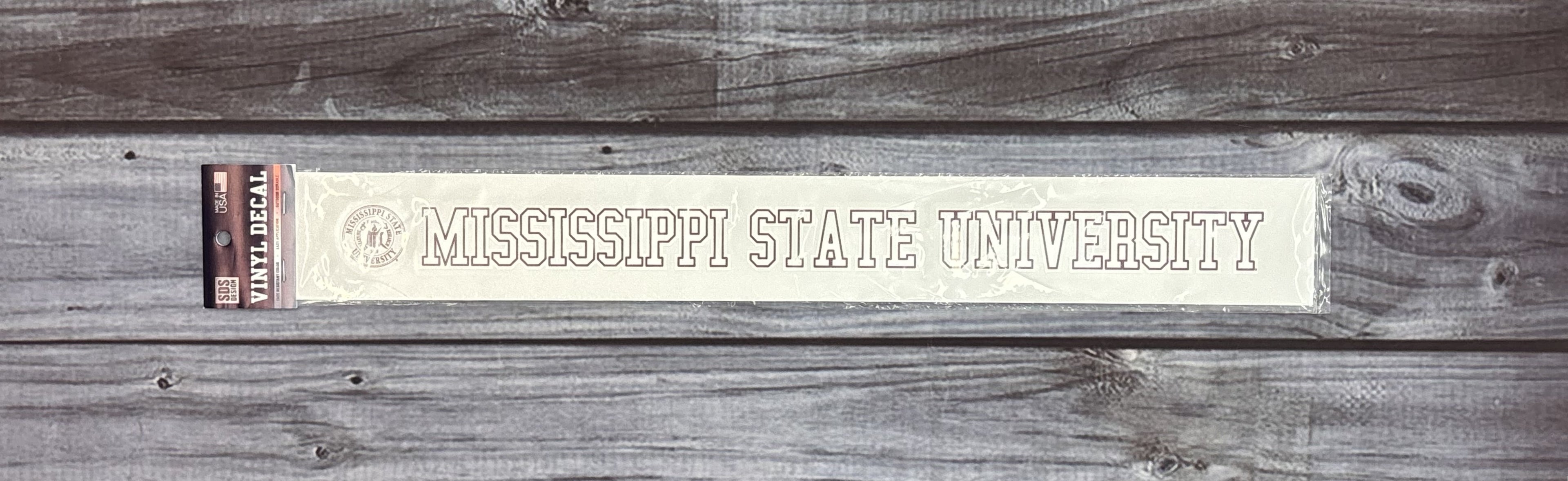 Sds Design Associates Auto Decal Rect Seal Missstate Univ