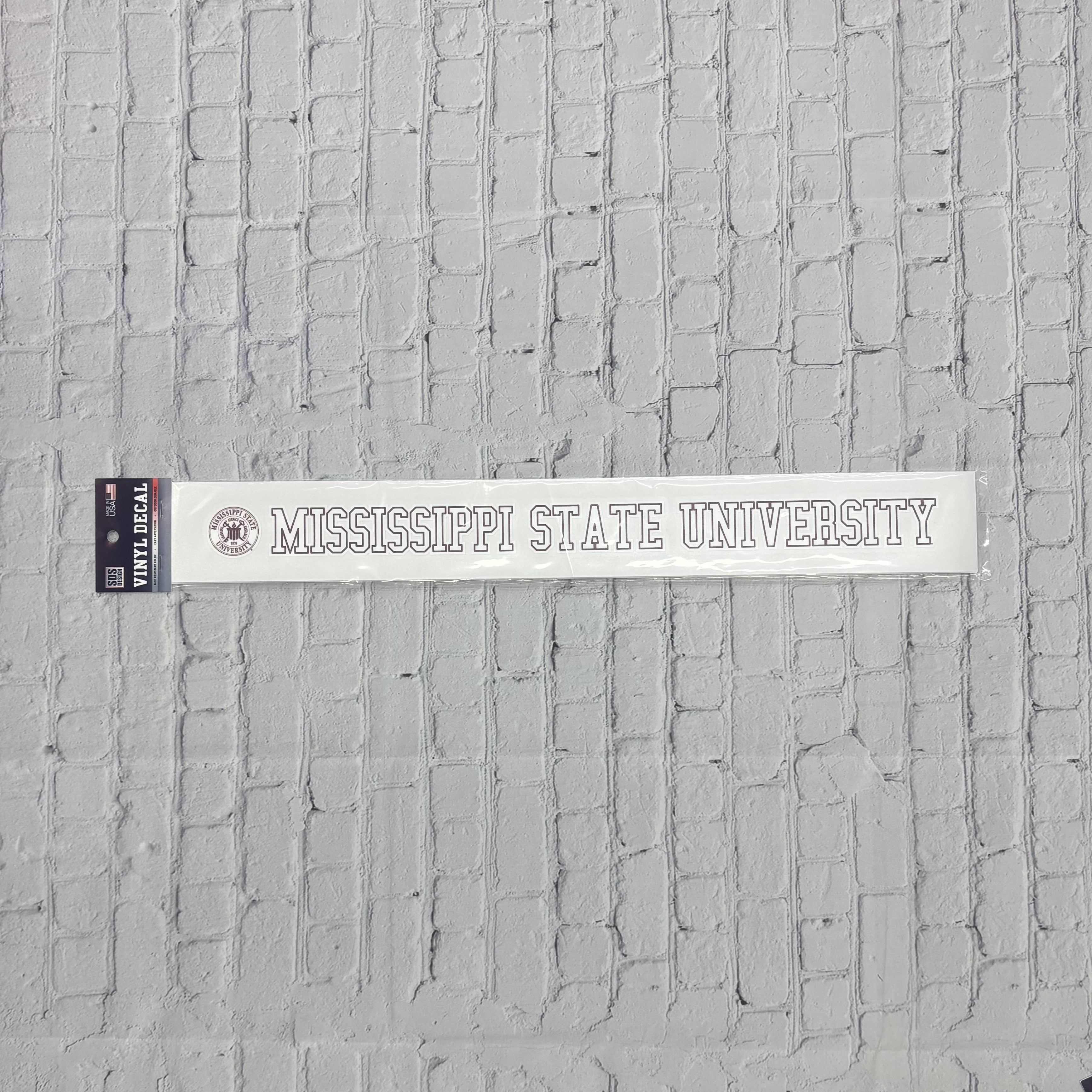 Sds Design Associates Auto Decal Rect Seal Missstate Univ