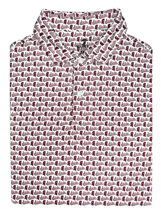 Polo Men's MS Shape All Over Script State