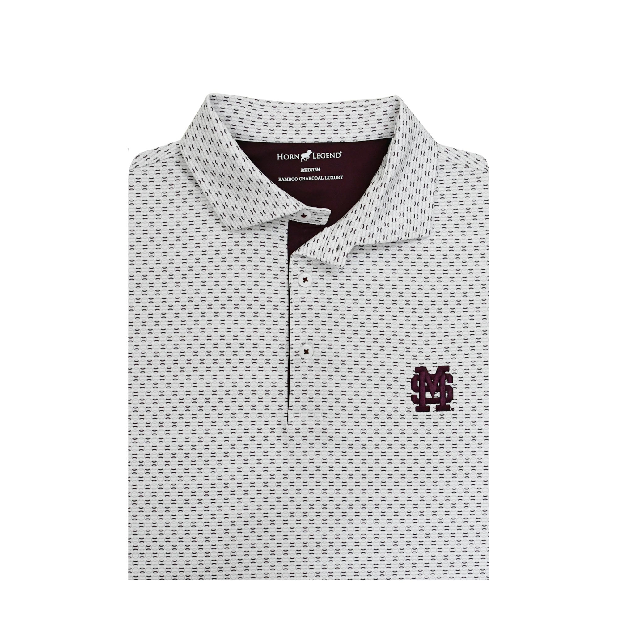 Horn Legend Polo Men's Bamboo Charcoal Baseball All Over M-Over-S