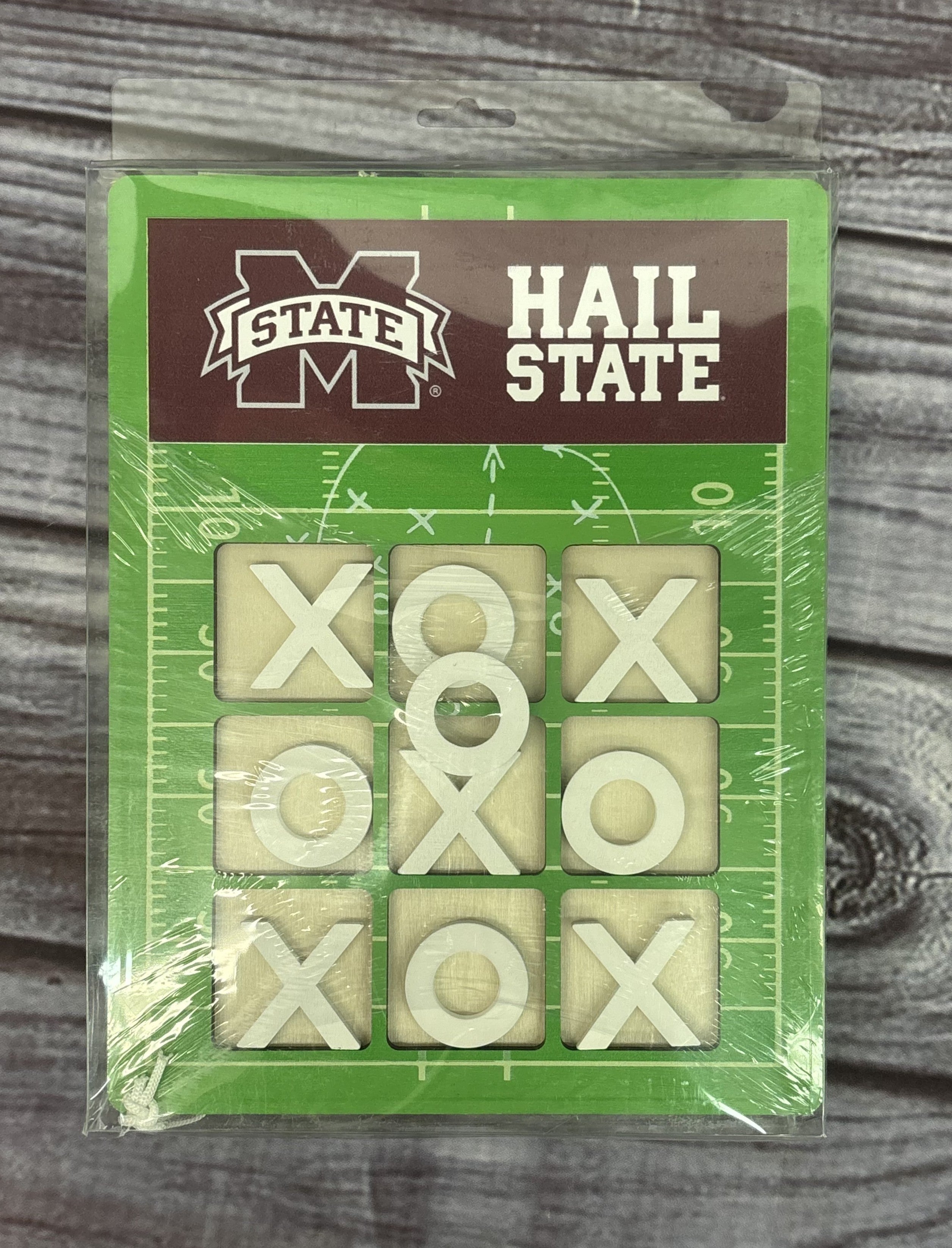 TIC-TAC-TOE Game Football Field M-State HAIL STATE