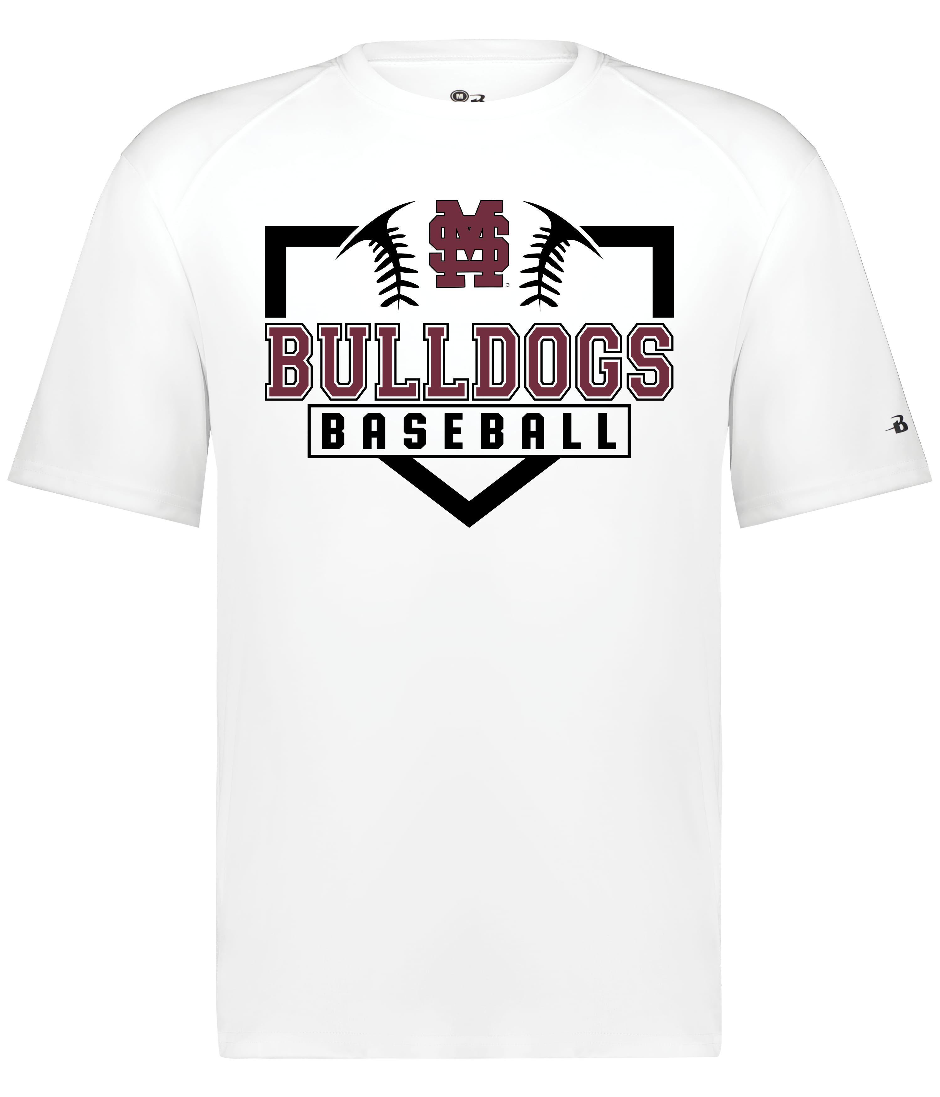 T-Shirt Short Sleeve B-Core Home Plate M-Over-S