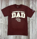 T-Shirt Short Sleeve Dad Over MSU Interlock