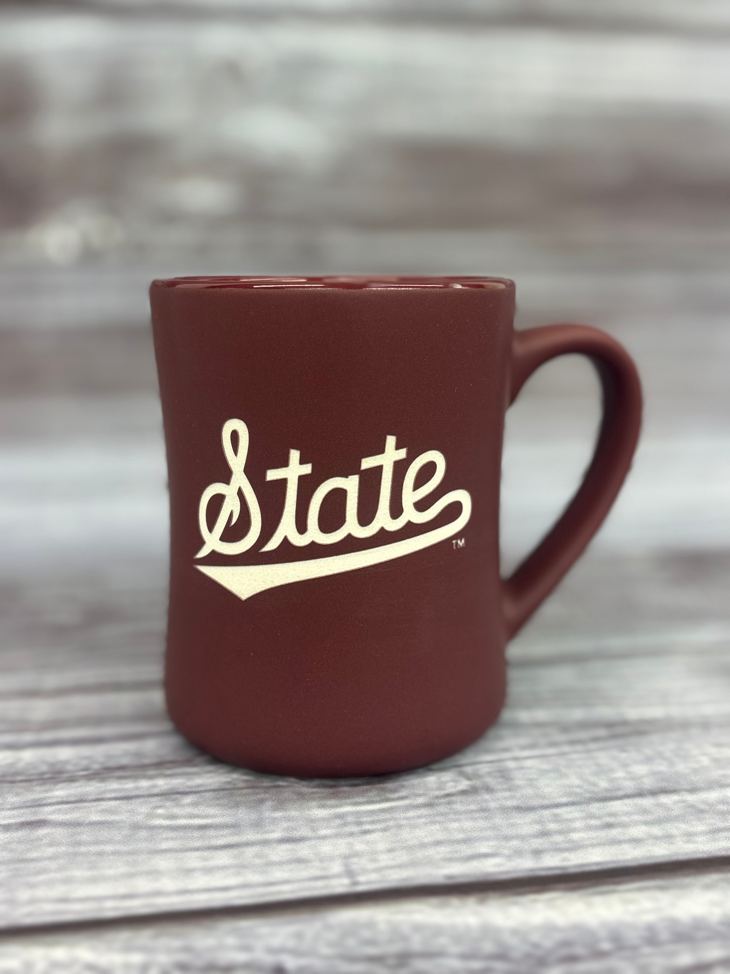 Mug 16 oz. Matte Finish Script State