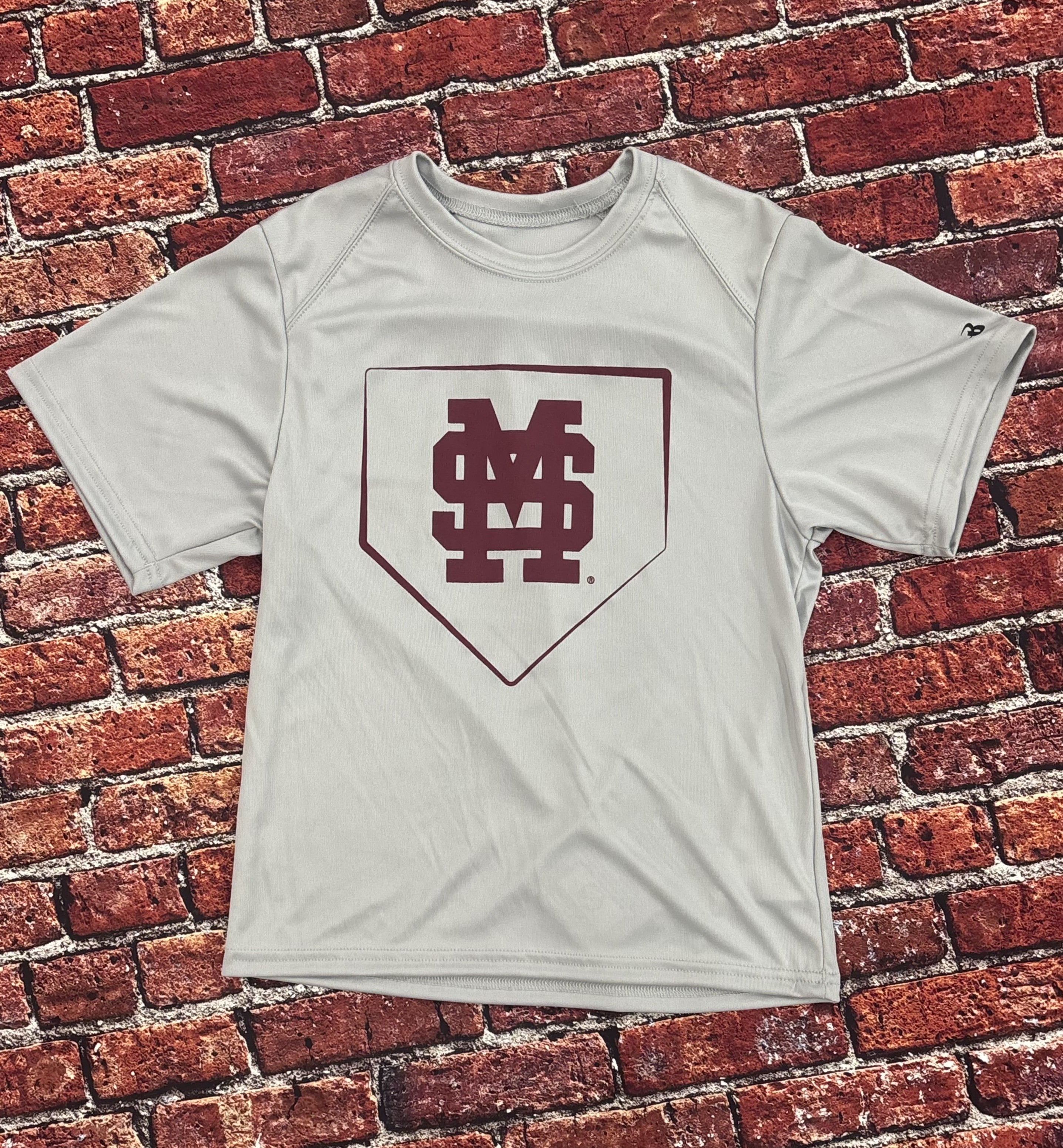 Youth T-Shirt Short Sleeve B-Core Home Plate Emblem M-Over-S
