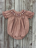 Baby Bubble Girl Smocked Gingham Bubble M-State