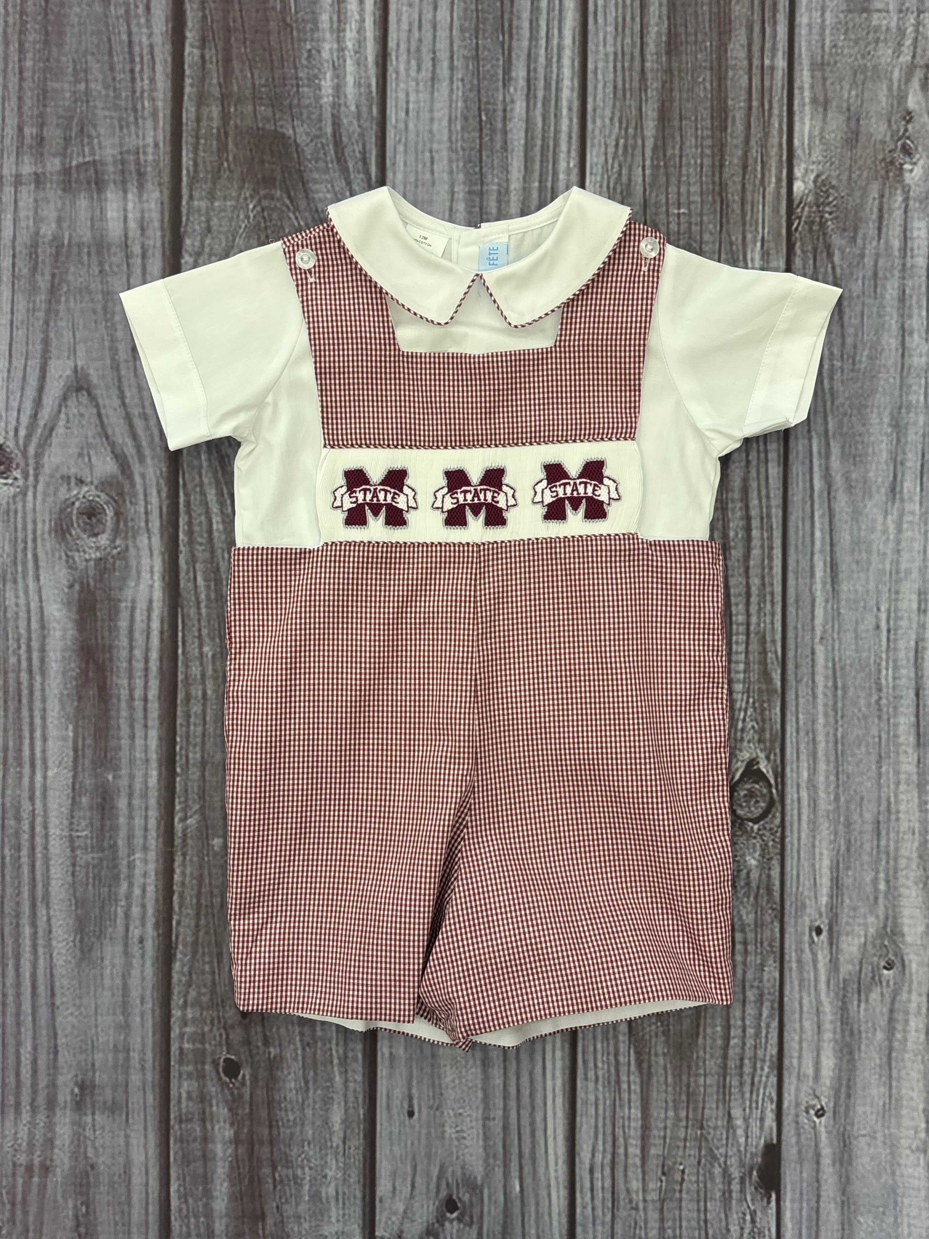 Baby Boy Jon Jon 2 Piece Smocked M-State