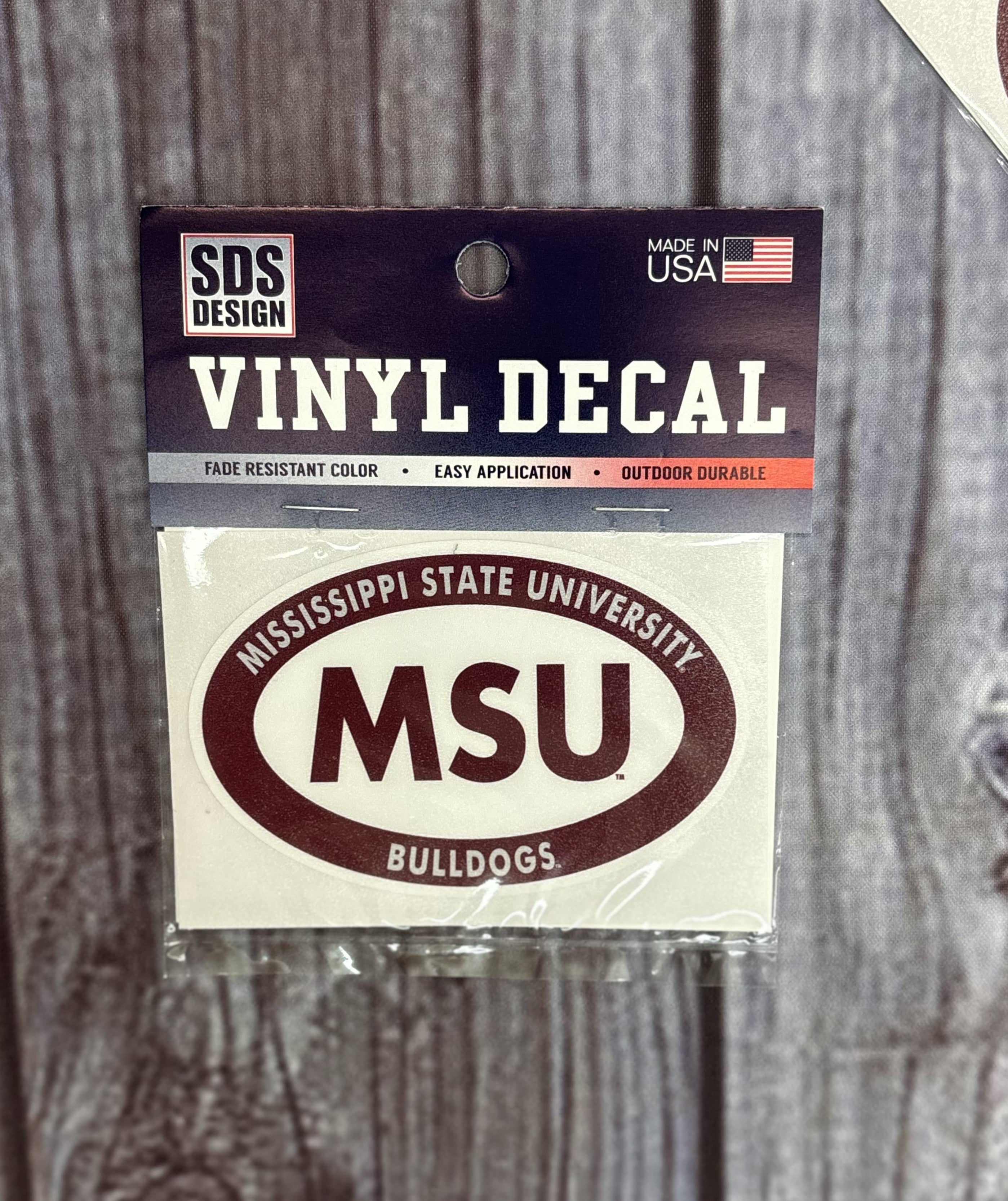 Decal Oval Mississippi State University Bulldogs