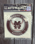 Baseball Auto Magnet M-over-S
