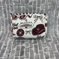 Cosmetic Bag 3 Piece Set Quilted M-State Hail State Script State Other Logos