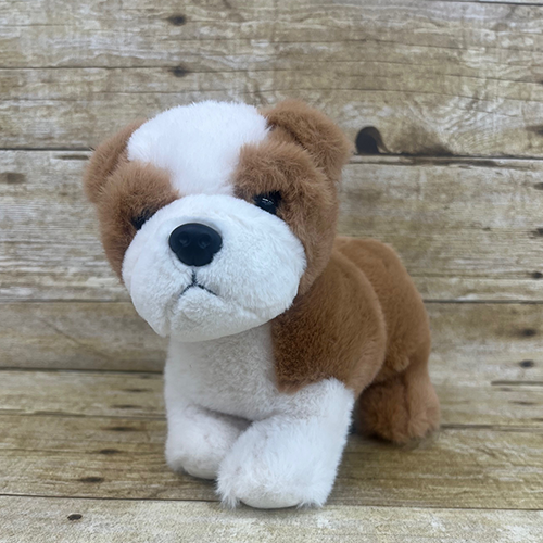Toy Stuffed Standing Bulldog 6"