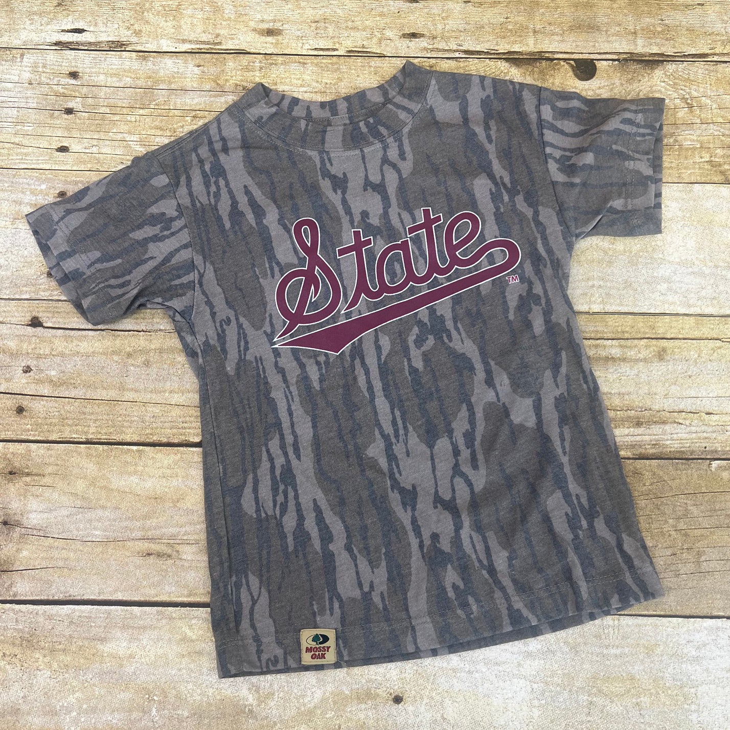 Mossy Oak Toddler T-Shirt Short Sleeve Camo Script State