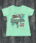 Youth Short Sleeve T-Shirt Heart Disco Pennant Bulldogs M-State