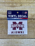 Auto Decal M-State Over Alumni