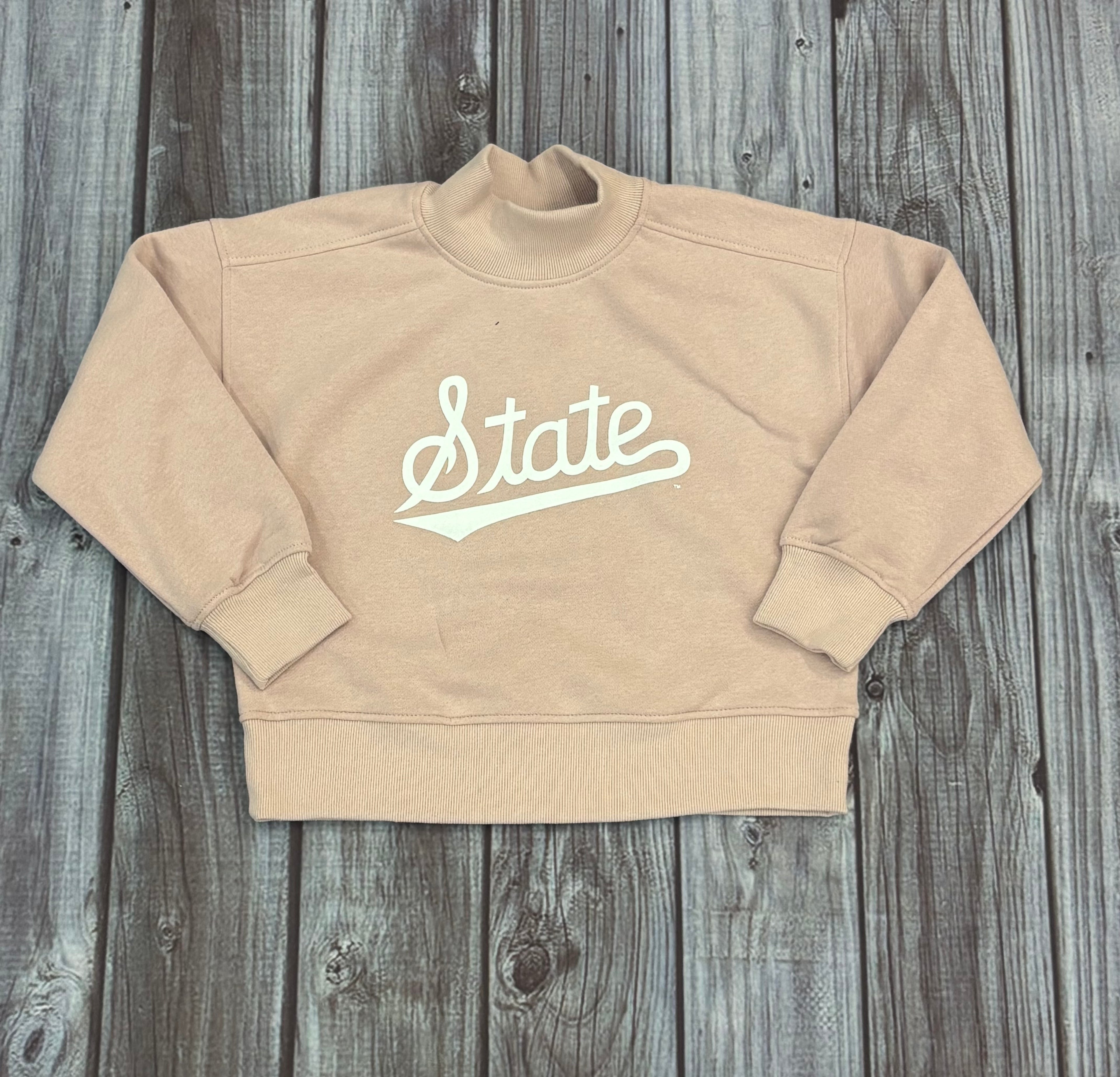 Pullover Youth Diana Mock Neck Script State