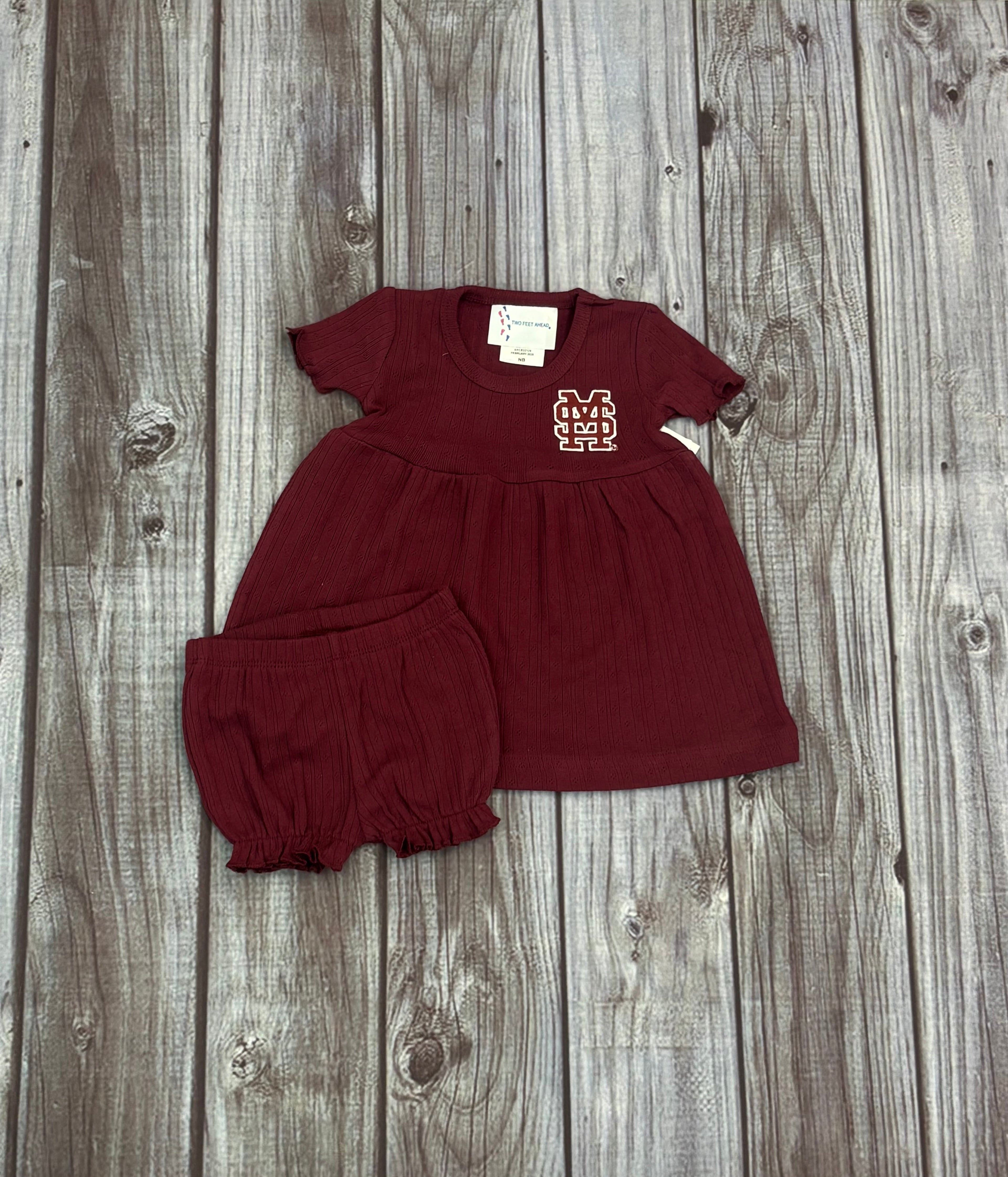 Infant Short Sleeve Dress With Bloomers M-Over-S – Campus Book Mart-MSU